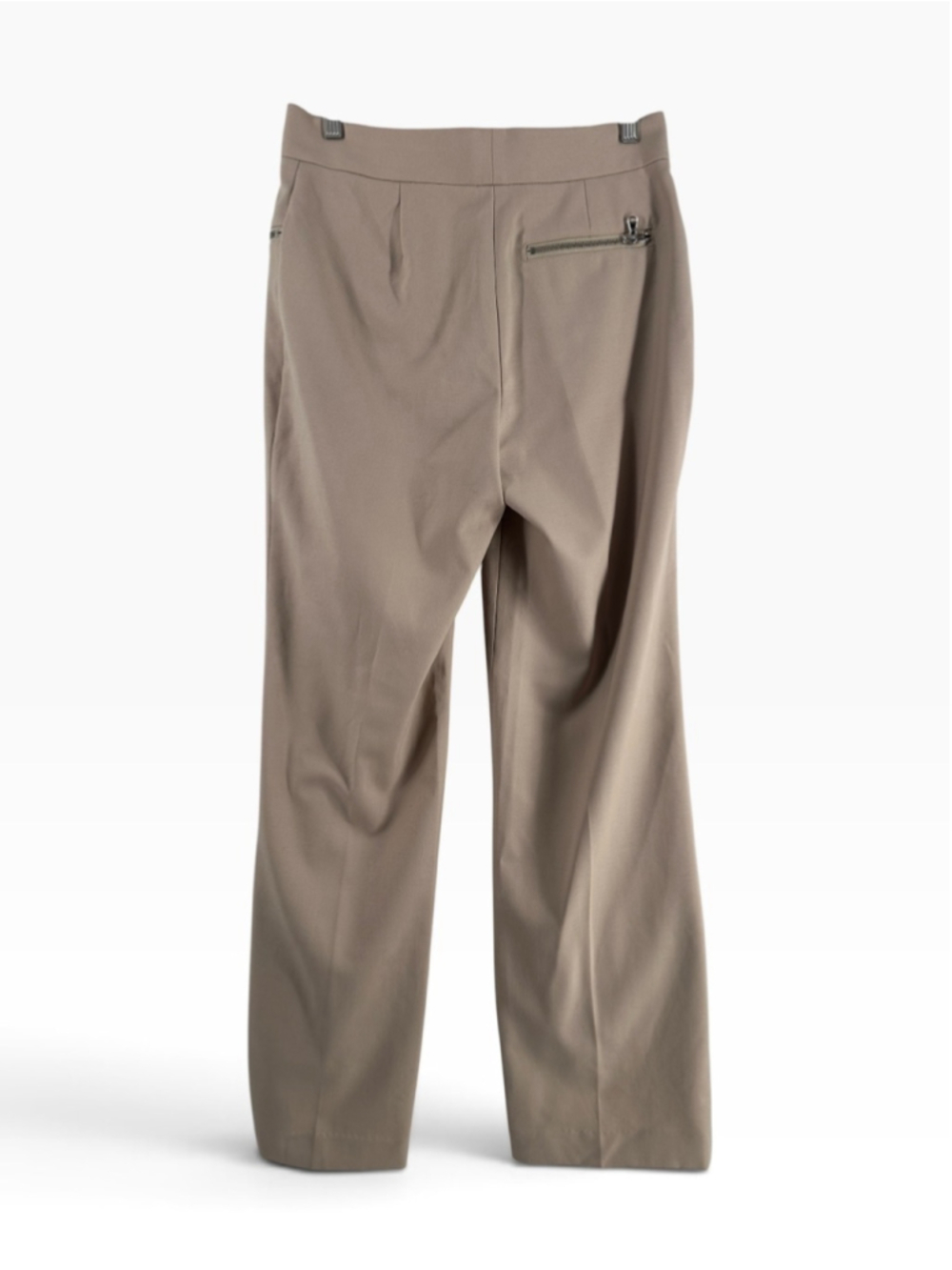Reiss Miller Wide Leg Trousers wool blend pants neutral minimalist luxury sz 6 - Picture 3 of 13